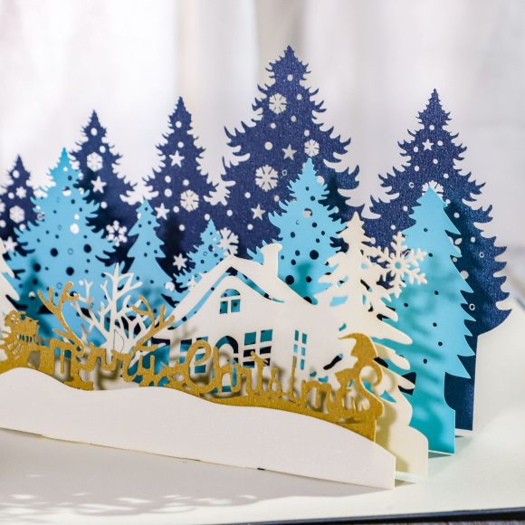Paper sculpture Christmas card - Image 4