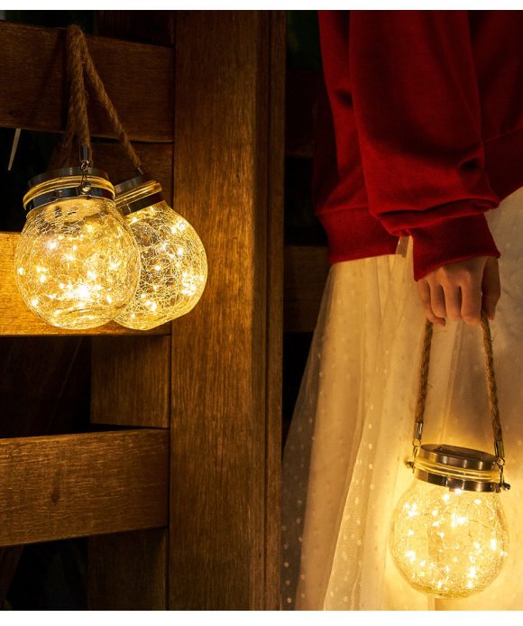 Crack ball glass jar light - Image 5