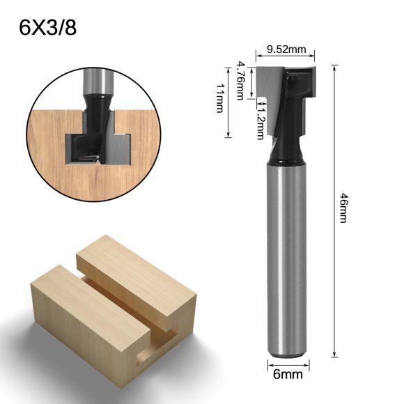Woodworking cutter 1/4 handle keyhole cutter - Image 2