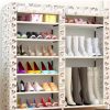 Actionclub Thick Non-woven Double Row Multi-layer Shoe Cabinet Shoe Rack Storage Shoe Organizer Shelves DIY Home Furniture - Image 3