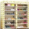 Actionclub Thick Non-woven Double Row Multi-layer Shoe Cabinet Shoe Rack Storage Shoe Organizer Shelves DIY Home Furniture - Image 4