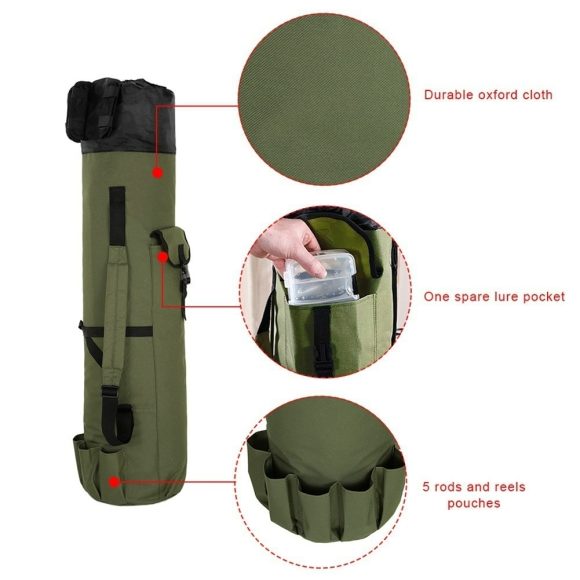 Fishing rod storage fishing rod portable reel bag - Image 3