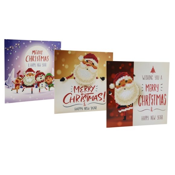 Christmas DIY Diamond Painting Greeting Cards 5D Cartoon Birthday Postcards Kids Festival Embroidery Greet Cards Gifts - Image 9