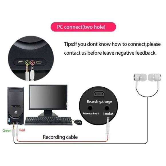 Phone K song condenser sound card microphone - Image 6