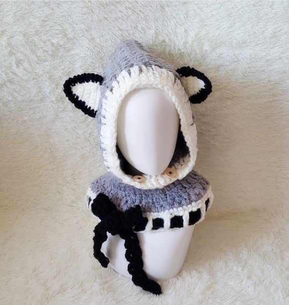Children's wool knit hat hand-knitted warm earmuffs cape caps for men and women - Image 4