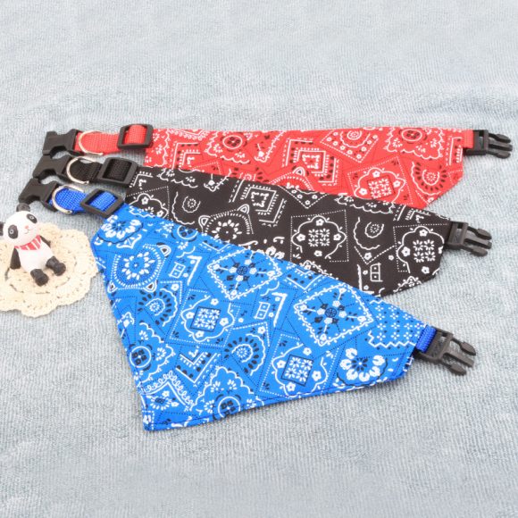 Neck Scarf Bandana Collar Neckerchief Adjustable Pet Dog Puppy Cat Pet Supplies - Image 3