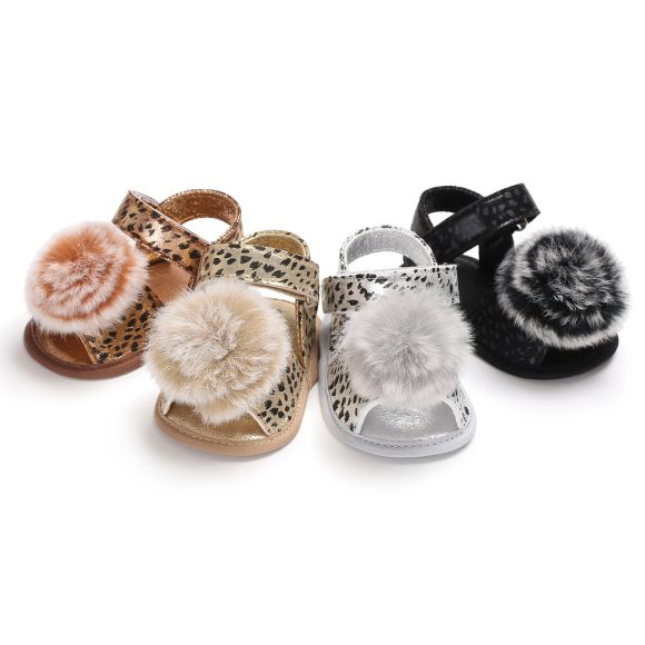 baby newborn childrens shoes baby stroller baby shoes Leopard Cute Ball childrens wear non-slip shoes 0-18M - Image 2