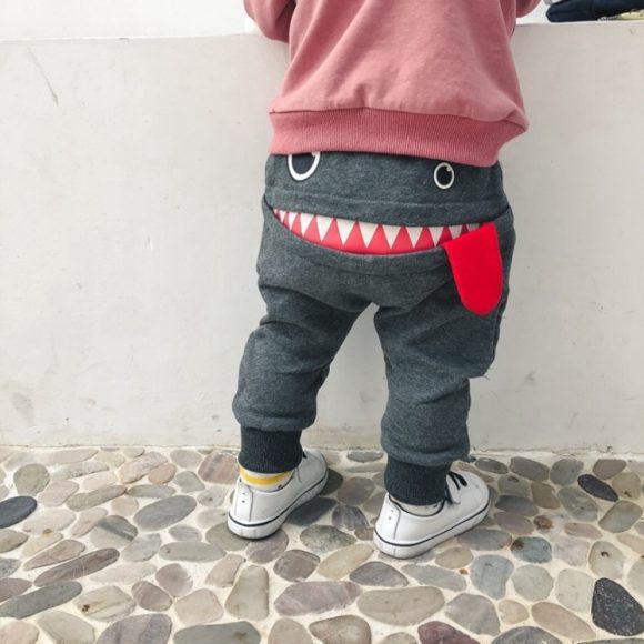 boys casual pants autumn loaded Korean children's casual sweatpants baby cartoon loose trousers - Image 10