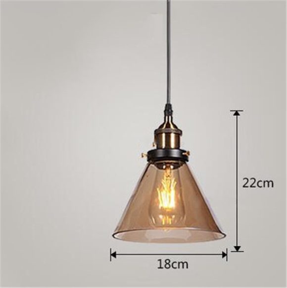 Nordic Industrial Home Bedroom Glass Chandelier - Image 5