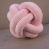 Knotted Plush Ball Design Round Throw Pillow - Image 9