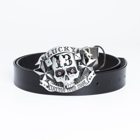 Trendy Men's Leather Belt Skull Skateboard Buckle - Image 6