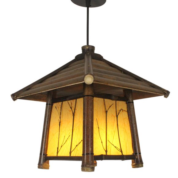 Retro Chinese Style Chandelier Tea Room Southeast Asia Chandelier Bamboo Lamp - Image 2