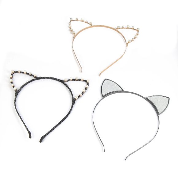 Cat's ear pearl hair band - Image 2