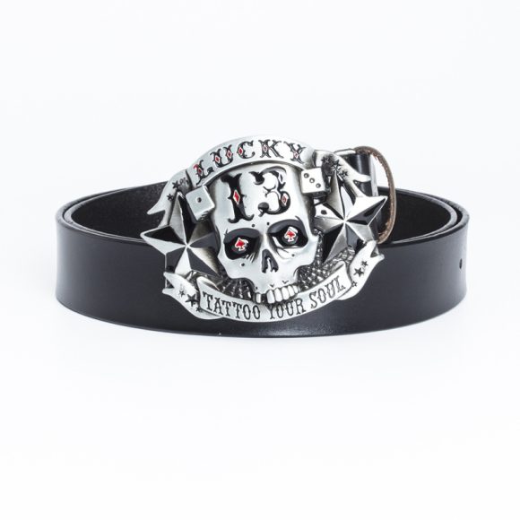 Trendy Men's Leather Belt Skull Skateboard Buckle - Image 5