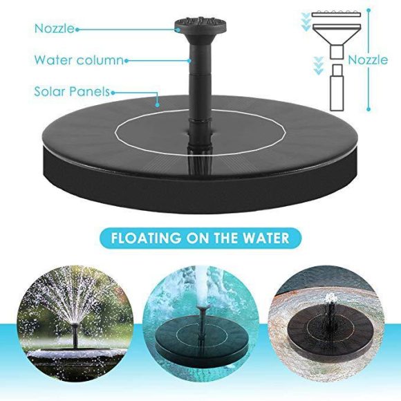 Solar Fountain  Outdoor Garden Classic Round - Image 3