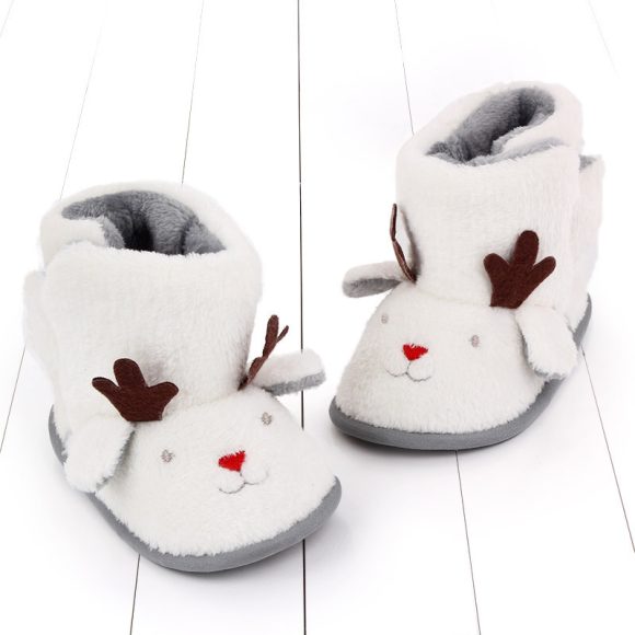 Christmas winter warm baby boots plush cartoon baby shoes - Image 3