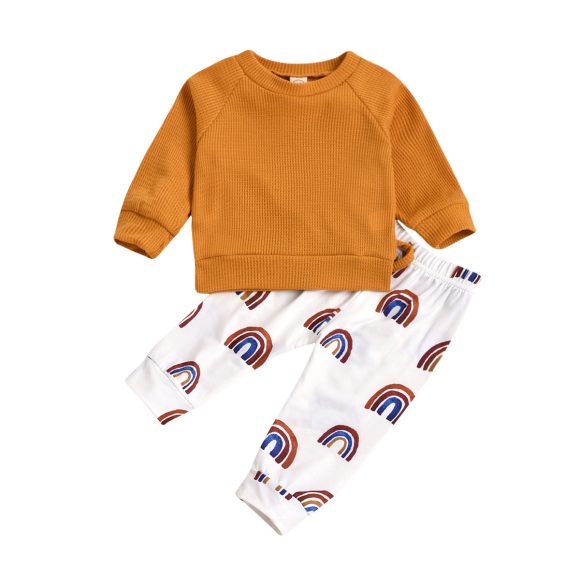 Casual Rainbow Baby Clothes Set - Image 3