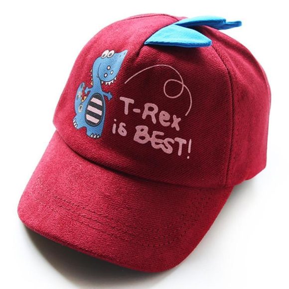 ''T-REX IS BEST'' DINOSAUR KIDS HATS - Image 3