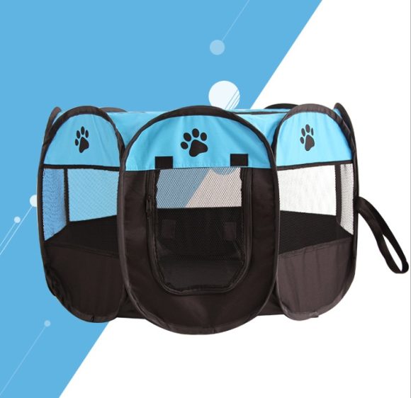 Fast folding octagonal pet fence, 600D Oxford cloth, waterproof and catching cat, dog cage, pet cage - Image 8