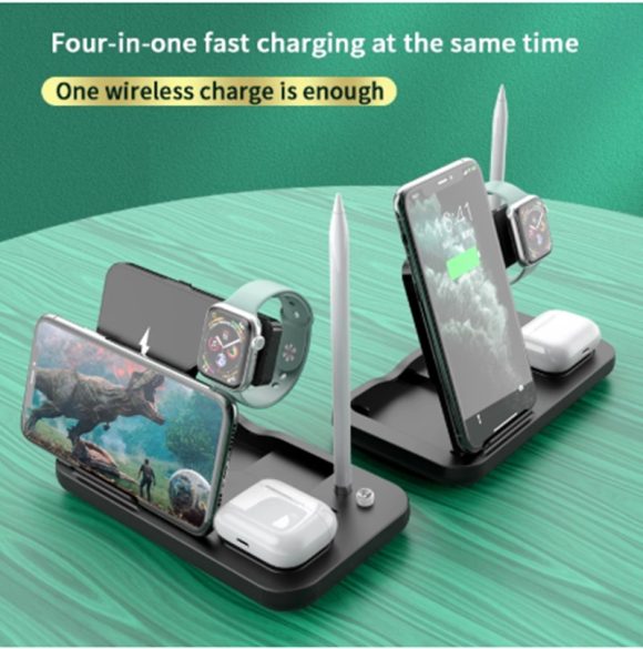 Mobile phone holder watch headset wireless charger - Image 2