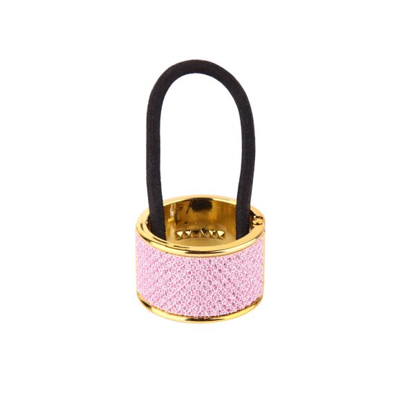 Korean Version Of Imitation Alloy Hair Tie Round Ponytail Buckle Rose Gold Ornament - Image 5