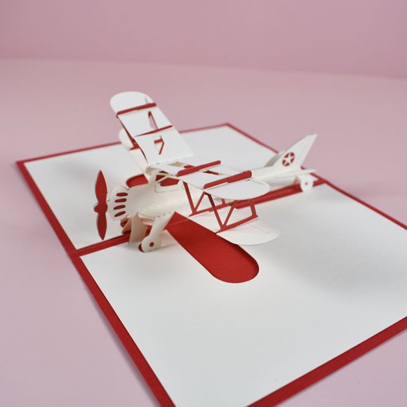 Children's Handmade Aircraft Creative Three-dimensional Greeting Cards - Image 3