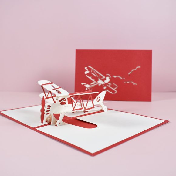 Children's Handmade Aircraft Creative Three-dimensional Greeting Cards - Image 2