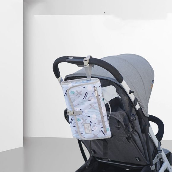 Baby Diapers Go Out Storage Bag Portable Changing Pad - Image 3