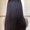 Wig Mid-Point Black Long Straight Hair High Temperature Silk Fluffy Wig - Image 5