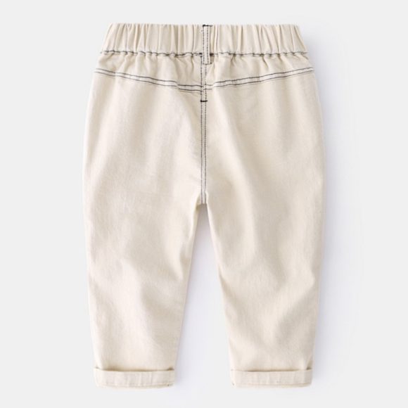 Korean Baby Solid Color All-Match Trousers - Image 4