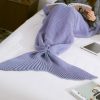 Mermaid Tail Blanket Knitted Crochet for Childern Super Soft Sleeping Blankets - Image 2
