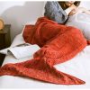 Mermaid Tail Blanket Knitted Crochet for Childern Super Soft Sleeping Blankets - Image 6