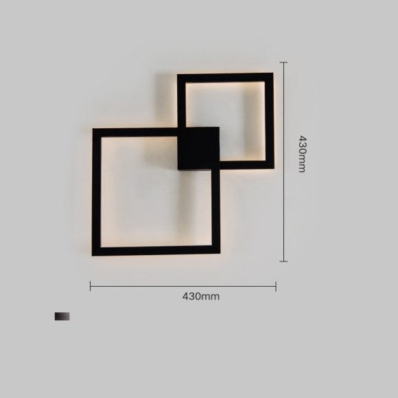 Modern Creative Geometric Square Aisle Wall Decoration Lamps - Image 4