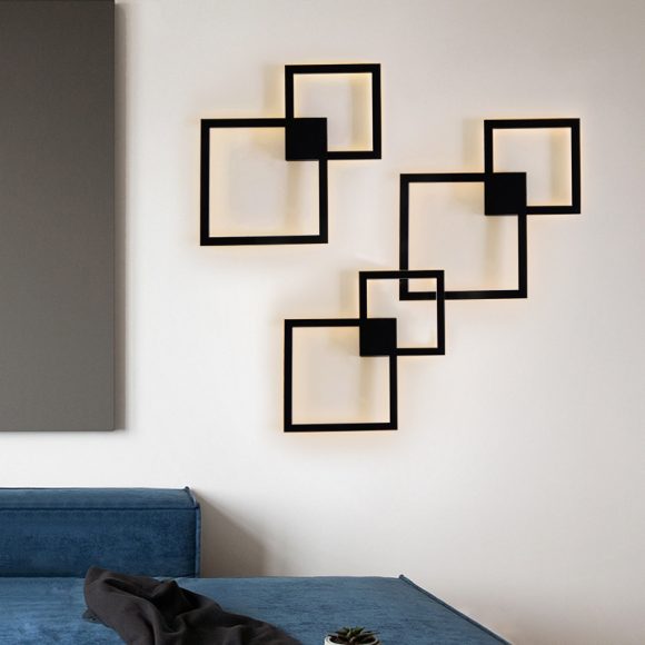 Modern Creative Geometric Square Aisle Wall Decoration Lamps - Image 6