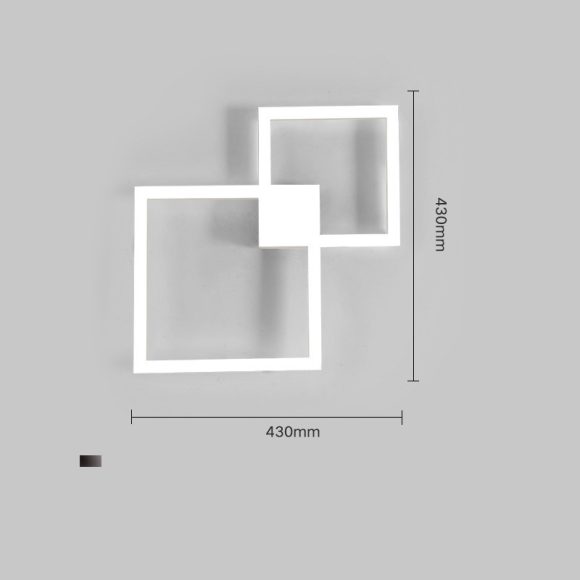 Modern Creative Geometric Square Aisle Wall Decoration Lamps - Image 2