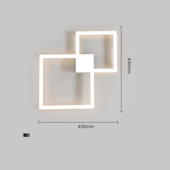 Modern Creative Geometric Square Aisle Wall Decoration Lamps - Image 7