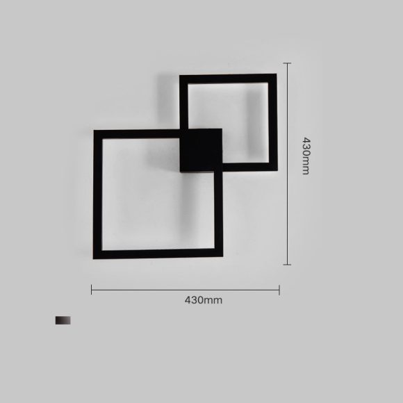 Modern Creative Geometric Square Aisle Wall Decoration Lamps - Image 8