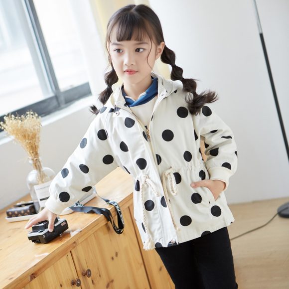 Baby Casual Tops, Baby Wear, Children's Western Style Polka Dot Jacket