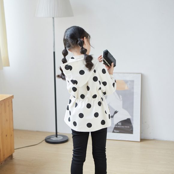 Baby Casual Tops, Baby Wear, Children's Western Style Polka Dot Jacket - Image 3
