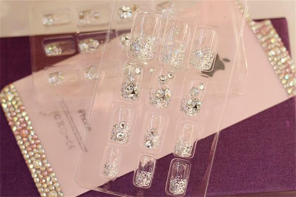 Gummed 24 Pieces French Nail Patch Finished Products - Image 3