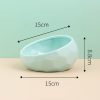 Pet Supplies Bowl Ceramic Cat Bowl Dog Bowl Oblique Mouth - Image 9