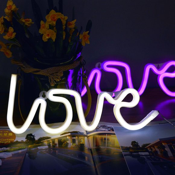 Led Neon Sign Light SMD2835 Indoor Night light Love Pink Blue Green Red Model Holiday Xmas Party Wedding Decorations Table Lamps - Image 2