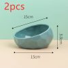 Pet Supplies Bowl Ceramic Cat Bowl Dog Bowl Oblique Mouth - Image 4