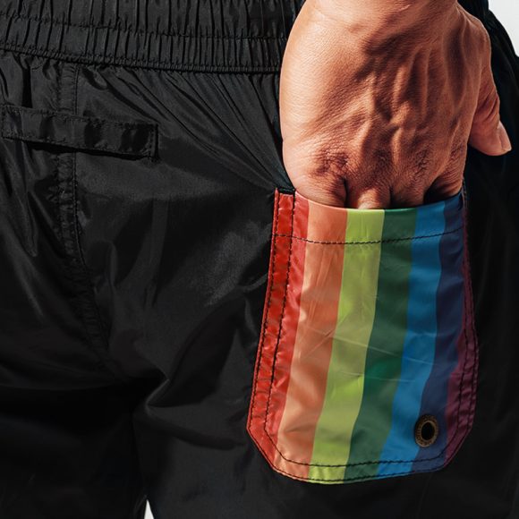 Beach Shorts Sports Loose Seaside Vacation Rainbow Swimming Shorts - Image 3