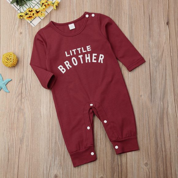 Male Alphabet Long Sleeved Romper Newborn Baby Jumpsuit Female Baby Casual Romper - Image 6
