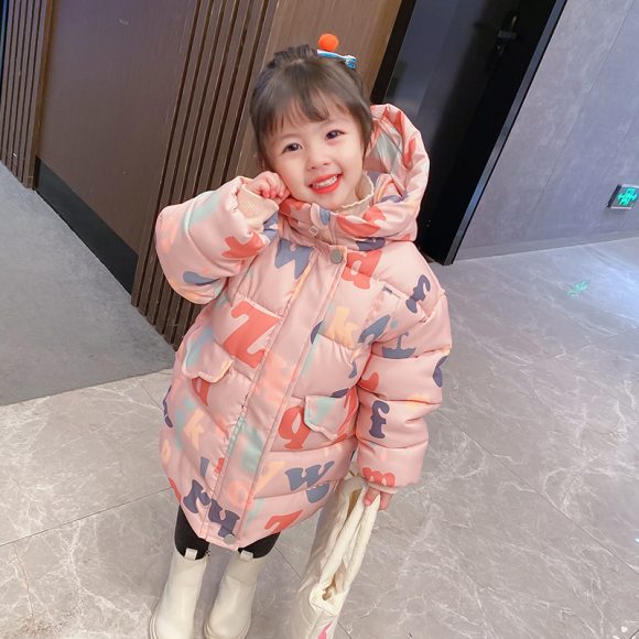 Western Style Children's Clothing, Baby Girls, Cotton-Padded Clothing, Children's Cotton Clothing - Image 4