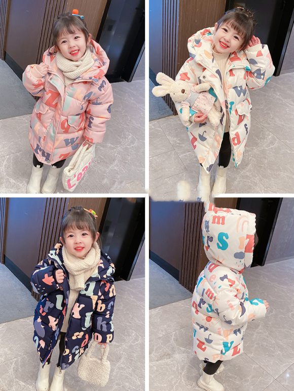 Western Style Children's Clothing, Baby Girls, Cotton-Padded Clothing, Children's Cotton Clothing - Image 3