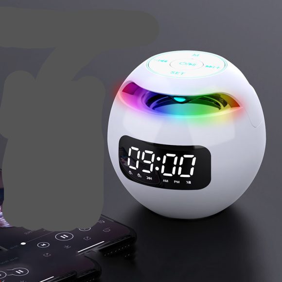 Clock Colorful Bluetooth Speaker Mini Portable - Image 4