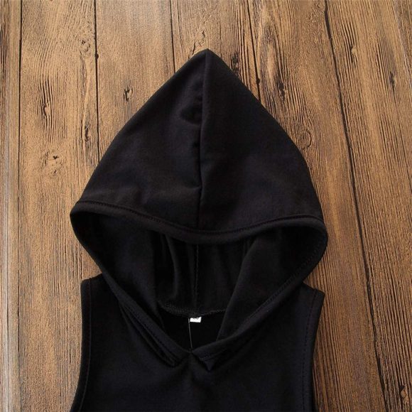 2PCS Toddler Kids Baby Boy Sleeveless Hooded Clothes T-shirt Tops Camo Pants Outfits - Image 4