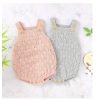 Solid Color Sling Baby Dress Baby Knitted Cotton One-Piece